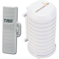 TFA Dostmann Ersatzsender für Wetterdirekt, Thermo-Hygrosender, 30.3155, weiß, L 39 (51) x B 21 (46) x H 129 (135) mm, RH 1 -