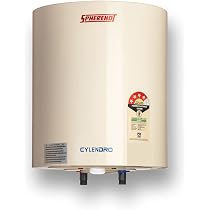 Buy Spherehot Cylendro Storage 10 Litres Metal Body 4 Star Water Heater  with Multiple Safety System, Ivory Online at Low Prices in India - Amazon.in