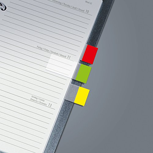 Sigel HN670 Haftmarker Transparent, 160 Streifen im Format 20 x 50 mm, grün, gelb, blau, rot - 2