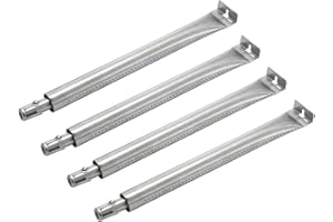 YIHAM KB861 Tube Burner Replacement Parts for Broil King Baron, Broil-Mate, Grillpro and Other Gas Grills, 15 13/16 inch x 1 1/4 inch, Stainless Steel, Set of 4
