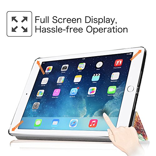 Fintie iPad Air 2 Hülle – Ultradünn Superleicht Smart Cover Schutzhülle Tasche Case mit Ständer und Auto Sleep / Wake Funktion für Apple iPad Air 2 (iPad 6 6th Generation), Liebesbaum - 5