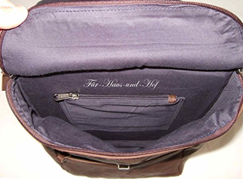 Harold’s Rucksack 42 x 30 x 12 cm Rind-Leder 15 Zoll Laptopfach Laptoprucksack 258102 - 8