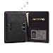 Produktbild Für BlackBerry Passport Silver Edition PDair Leder Brieftasche Buch Hülle Abdeckung Schwarz/Rot