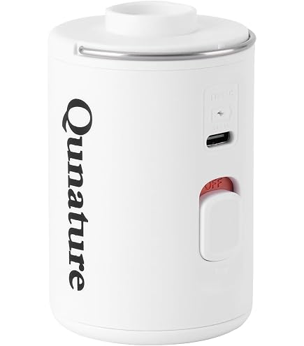 Mini Pompa Elettrica Portatile Ricaricabile USB 1600 MAh, Per Materassini, Gonfiabili E Sacchetti Sottovuoto, Con 6 Ugelli E Luce LED (104g)
