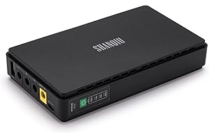 Shanqiu SAI Mini UPS para Router, Módem, WiFi, Cámara de Vigilancia con Entrada DC o USB Salida 5V USB 5V 9V 12V 2A DC