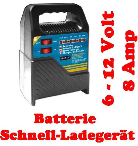 Preisvergleich Produktbild KFZ Batterieladegerät Batterielader Ladegerät 6V-12V 8A