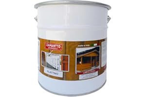 ZAMBOTTO VERNICI Flatting Cerato Trasparente a Solvente Satinato o Lucido per legno interno ed esterno da 5 Litri (Lucido 70 gloss)