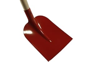 ERPINA® 3er Set Holsteiner Schaufel 27 x 25cm mit Stiel rot - Robustes Schaufelblatt aus Qualitätsstahl für Garten, BAU und Landwirtschaft - Größe 5 ist ideal als Schüppe für Sand, Kies & Split