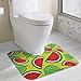 Produktbild Hoklcvd Watermelon1 U-Shaped Toilet Floor Rug Non-Slip Toilet Carpets Shower Mat