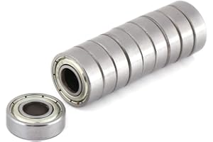 HILITAND 10 szt. Mini Kugellager Hitzebest?ndige Langlebige Multi-Use-Stahl Lager 698ZZ Kugellager 8x19x6mm