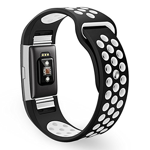 Fitbit Charge 2 Armband, Bepack Kieselgel Weiche Silikon verstellbaren Ersatz-Armband für Fitbit Charge 2 Smartwatch Herzfrequenz Fitness Wristband - 4