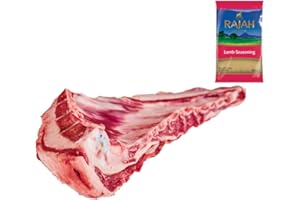 LONDON GROCERY Lamb Breast Ribs 500gr with Rajah Lamb Seasoning – Premium Cuts for Roasting & Cooking – Fresh Halal Meat Pack