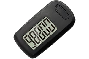 PULIVIA Pedometer 3D Step Counter for Walking, Accurate Step Counter Pedometer with Clip and Lanyard, Simple Pedometer for Elder Kids Men Women