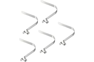 PATIKIL 8x5,5mm Kayak Remo Broches, 5 Paquetes Palo Pulsador Botón Resorte Clips Acero Hueco Botón Bloqueo Tubo Único Pasadores para Camping Toldo Carpa Poste