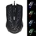 Produktbild JEQANG JM-069 800/1200/1600 DPI Professional Colorful Glare USB Wired Gaming Mouse - Black