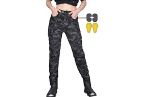 CBBI-WCCB Femme Moto Jeans Motocycles Pantalon Motard Pantalon
