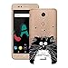 Produktbild Yokata Wiko Upulse Lite Hülle Transparent Weiche Silikon Handyhülle Schutzhülle TPU Handy Tasche Schale Etui Weich Silicone Bumper Ultra Dünn Slim Schlank Durchsichtig Handytasche Anti-Kratzer Soft Flexible Clear Backcover Schutz für Wiko Upulse Lite Case Cover - Schwarz Weiß Katzen