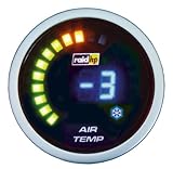 Extrem genaue Messwerte Raid HP 660511 Zusatzinstrument Aussenthermometer Serie Night Flight Digital Blue