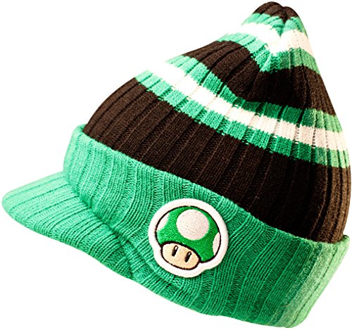 Preisvergleich Produktbild Nintendo Black Striped Billed Beanie