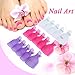 Anself 5Pcs UV Gel Nail Removers Soaker Caps Nail Polish Soak Off Toenail Clips