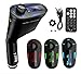 Price comparison product image REALMAX® Car Music FM Transmitter universally compatible with all Brand mobiles MP3 Players Tablets & all car models (Blue Model2)