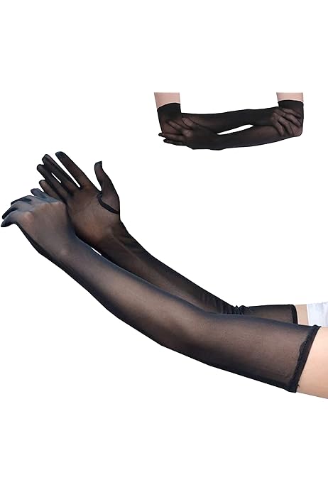 Gants Longs En Tulle Pour Femme, Asudaro 1 Pair Gant De Mariage Pour