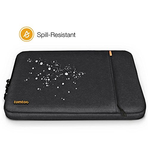 Tomtoc 360° Schutzhülle für das neue 13 Zoll MacBook Pro Late 2016/12,9 Zoll iPad Pro, Stoßfester Stoff Laptop Schutztasche, Spritzwasserfest, Schwarz - 5