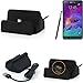 Produktbild K-S-Trade Dockingstation für Samsung Galaxy Note 4 Docking Station Micro USB Tisch Lade Dock Ladegerät Charger inkl. Kabel zum Laden und Synchronisieren, schwarz