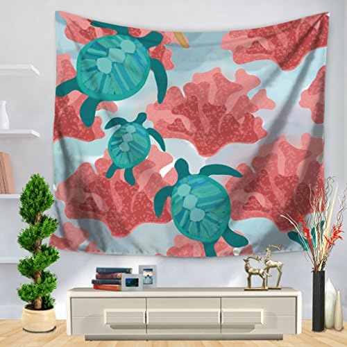 Tapestry CHENGYI Wall Hanging Sea Turtle Pattern Beach Sit Blanket Living Room Home Decor (Size : 150*200cm)