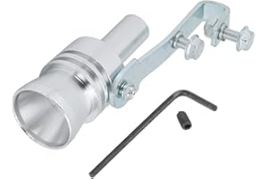 TBEST Fischio Marmitta Turbo Xl,Fischio Del Tubo Di Scarico, Fischio Del Suono Turbo, Turbo Della Coda Del Suono Del Turbo Della Coda Di Alluminio Fischio Del Tubo Di Scarico Fischietto