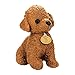 Produktbild TianranRT Teddy Hund Plüsch Spielzeug 25CM Liebenswert Kawaii Pudel Welpe Weich Plüsch Spielzeug Puppe Niedlich Gefüllt Spielzeug Geschenke (Braun)