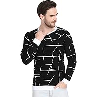UZEE Full Sleeves Men Cotton Printed T-Shirt