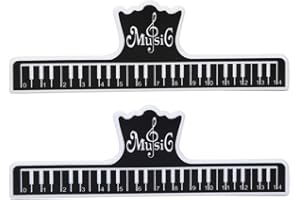 Bnineteenteam 2 sztuki klipsów do książki z nutami, z tworzywa sztucznego