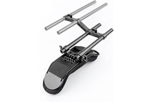 [Update Version] NICEYRIG Épaulière d'appareil-Photo avec Le Railblock de 15mm et Les tiges d'alliage d'aluminium pour Le stabilisateur d'épaule de caméscope de vidéo de DSLR