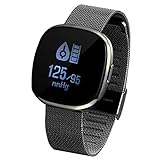 Smart Watch (Bluetooth), Star 51 Digital Sports Smart Watch- Stilvolles Design- Fitness Tracker mit iOS Android, Pulsmesser, Wasserdichte Schrittzähler Uhr mit Schlaf Monitor