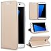 Produktbild SmartLegend SMART Legend Lederhülle für Samsung Galaxy S7 Edge Hülle Handyhülle Schutzhülle Gold Leder Wallet Flip Case Ledertasche Klapphülle mit Kartenfach Standfunktion Klappbar Magnetisch Etui
