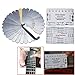 Produktbild Gitarrenlehre Lineal, String Pitch Lineal + Fritz Lineal Double Side Mu Til-Funktion String Action Gauge Lineal Mit 32 Klingen Metrisch Und Imperial FüHlerlehre, Hilfe Sie Justieren Das GefüHl, Machen Sie Die Justagedaten Einfacher Und Intuitiv