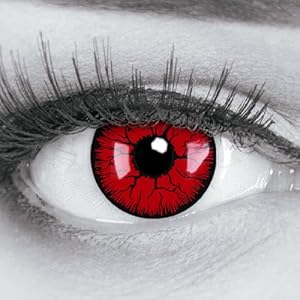 Lentillas de color rojo negro
