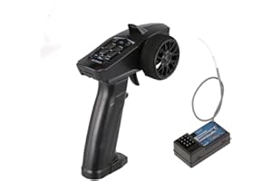 WANGCL Odbiornik i nadajnik do samochodów zdalnie sterowanych Zestaw kontrolera i odbiornika 91803G Nadajnik + odbiornik RX41 RC 2,4 GHz 3 kanały do łodzi samochodowej RC