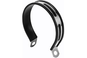 Eatbuy Support de Tuyau d'échappement - 1 pc Moto Demi-Cercle Silencieux d'échappement Silencieux Tuyau Cintre Support de Montage en métal Inoxydable pour la Plupart des Motos