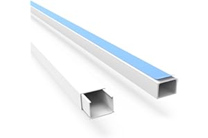 TOM CALLAHAN ASSOCIATES, INC Canaletas para Cableado Adhesivas - Cubre Cables Fácilmente con Esta Blanca Canaleta Cables para Pared. Canaleta Pasacables. Canaleta Adhesiva para Ocultar Cables - 2 Metros (20x14mm)