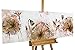 Produktbild KunstLoft® Acryl Gemälde 'Once in a Lifetime' 150x50cm | original handgemalte Leinwand Bilder XXL | Blumen Blüten Weiß abstrakt Deko | Wandbild Acrylbild moderne Kunst einteilig mit Rahmen