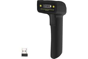Alacrity 2D 1D Wireless Barcode Scanner,QR Datamatrix Handheld 2.4GHz Wireless Bar Code Reader,Capture Barcodes from Mobile Phone Screen,with Vibration Function
