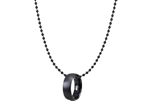 Okos Men's Jewellery Fusion Ring Pendant with Ball Chain For Boys and Men PD1000873