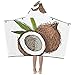 Produktbild Tropical Summer Coconut Fruit Weiche warme Baumwolle gemischt Kinder verkleiden sich mit Kapuze tragbare Decke Badetücher werfen Wrap für Kleinkinder Kind Mädchen Jungen Größe Reise Picknick Schlaf