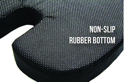 Erinnerung Schaum-Kissen von Save&Soft − Orthopädisches Premium-Steißbeinkissen für Bürostühle, PKW, LKW, Flugzeuge, Sitze aller Art. – ein bequemer Aufsatz zur Linderung von Ischias - 2
