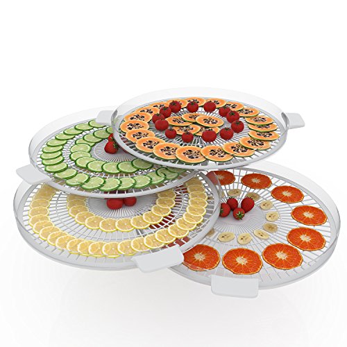 Homdox Dörrgerät Dörrautomat 5 Etagen, Einstellbare Temperatur, BPA Frei, 500 Watt, Dehydrator für Fleisch Obst Gemüse Pilzen Kräutern, Inklusive Rezeptheft - 4