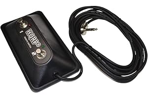 HQRP 2-Button Guitar Amp Footswitch for Peavey 03022920 fits Nashville, ValveKing, Windsor, 6505 Head, 6505 112 Combo amps