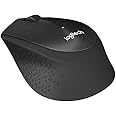 Logitech B330 SILENT PLUS Wireless Mouse, 2.4GHz with USB Nano Receiver, 1000 DPI Optical Tracking, 2-year Battery Life, Compatible with PC, Mac, Laptop, Chromebook - Black