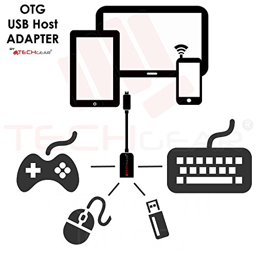 Techgear USB-Adapterkabel für Samsung Galaxy Tab S mit 21,3 cm (8,4 Zoll) SM-T700/SM-T705, Galaxy Tab S mit 26,7 cm (10,5 Zoll) SM-T800/SM-T805 (OTG, Micro-USB auf USB-Buchse) - 2